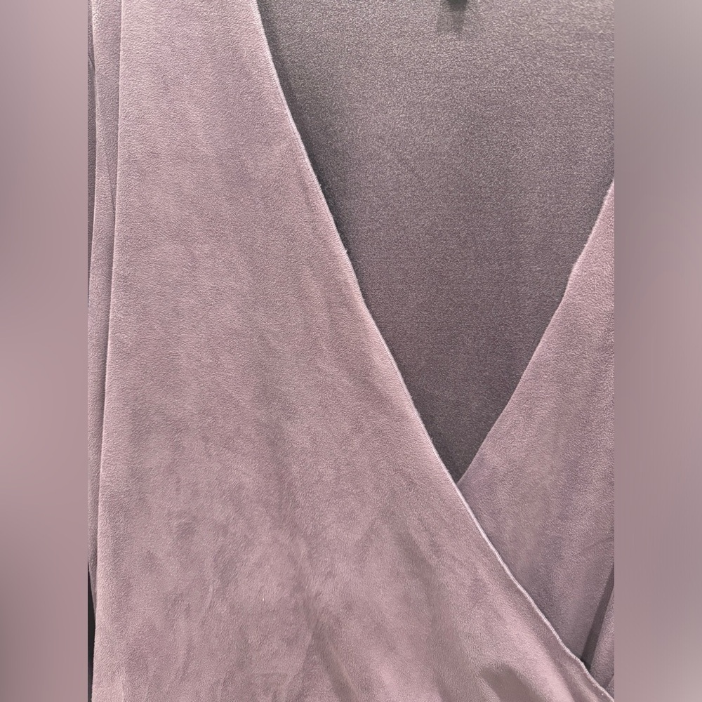Karen Kane Purple Rose Wrap Top - Picture 4 of 9